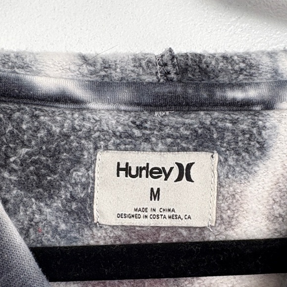 Hurley Red White & Blue Tie-Dye Cropped Hoodie M - Picture 2 of 6